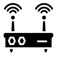 Router Modem Wifi  Glyph Icon