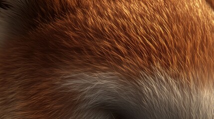 Close-up Fox Fur Texture