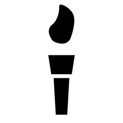 Flame Olympic Sport  Glyph Icon