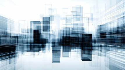 Fototapeta premium Abstract Futuristic Cityscape Design