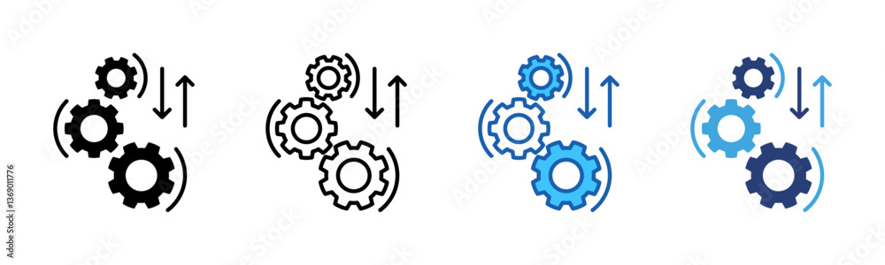 Poster Integration icon sheet multiple style collection