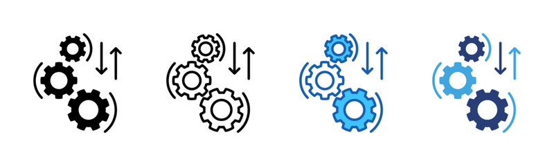 Integration icon sheet multiple style collection