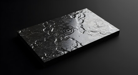 Metallic Business Cards Showcase: Reflective Texture and Modern Design