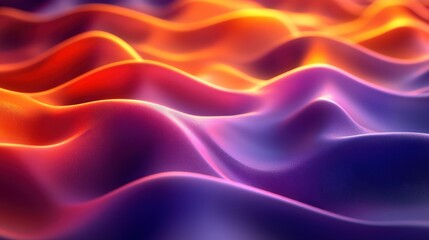 Fototapeta premium Colorful Abstract Waves with Smooth Flowing Curves and Light Effects