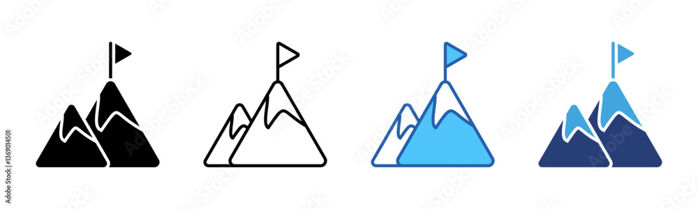 Poster Goal  icon sheet multiple style collection