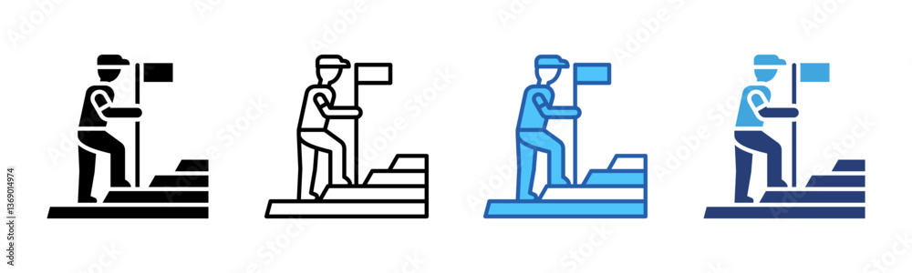 Poster Flag icon sheet multiple style collection