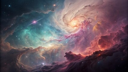 Planet in space. Generative AI