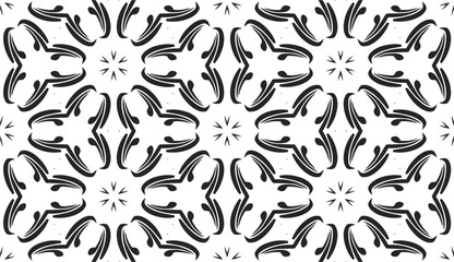 Endless Contrast: Black & White Seamless Pattern