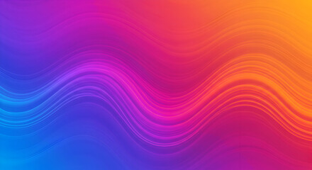 Obraz premium Vibrant flowing gradient with luminous waves for modern digital designs
