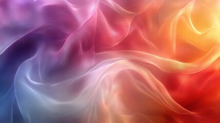 Obraz premium Colorful Abstract Fabric Flowing in Soft Textures and Light