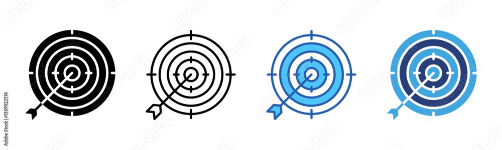 Poster Target icon sheet multiple style collection