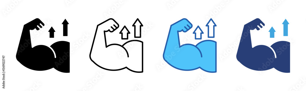 Poster Strong icon sheet multiple style collection