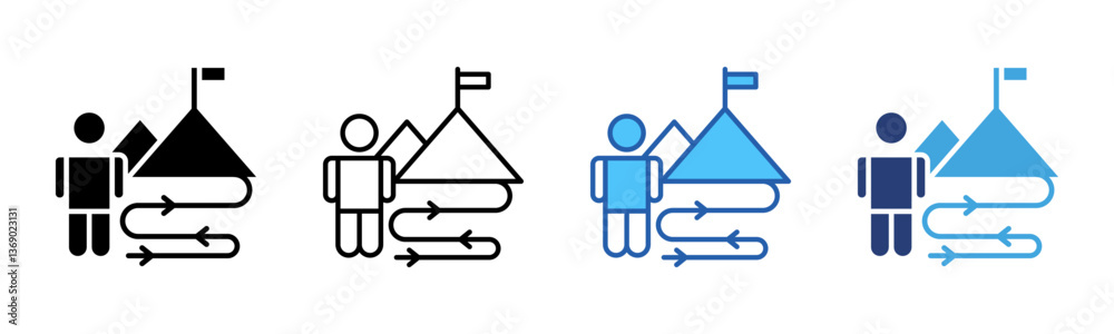 Poster Purpose icon sheet multiple style collection