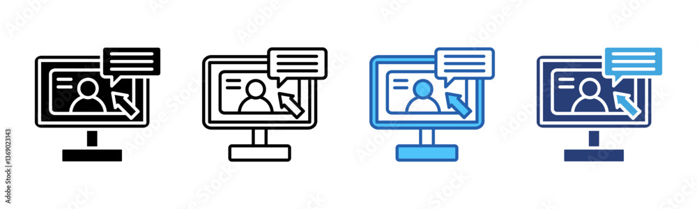 Poster Tutorial icon sheet multiple style collection