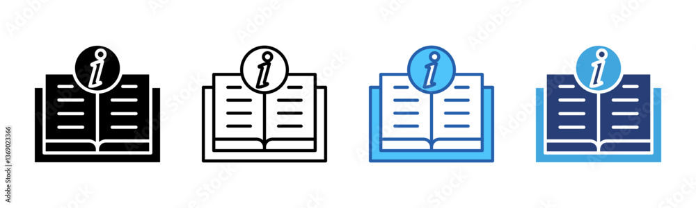 Poster Guidebook icon sheet multiple style collection