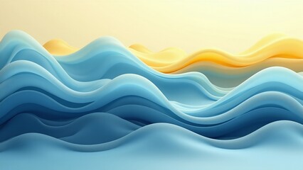 Fototapeta premium Abstract flowing waves