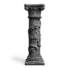 Pillar A Isolated on White Background