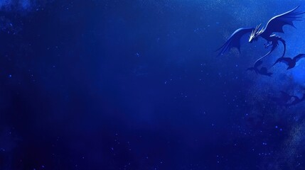 Majestic Dragon Soaring in Cosmic Night