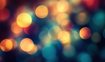 Fototapeta premium Colorful bokeh lights background for festive designs or presentations