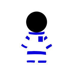 Astronout simple illustration