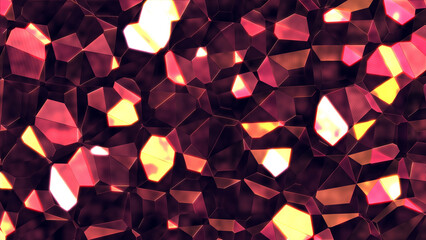 Abstract multi colored crystal background. Luxury reflective diamond theme backdrop.