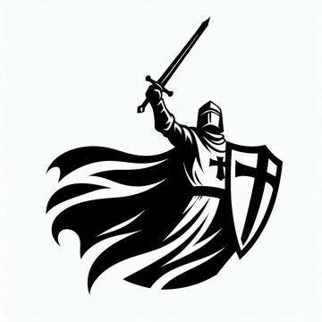 Templar Knight Sword  Shield Triumph