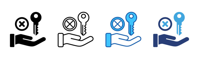 Closing icon sheet multiple style collection