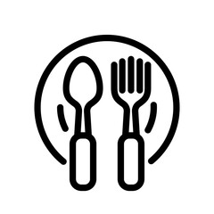 Spoon icon design template SVG