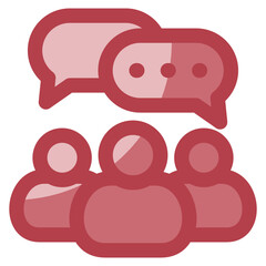 Group Chat Icon Element For Design
