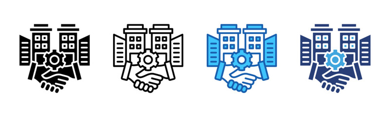 Merger icon sheet multiple style collection