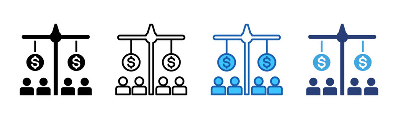 Equity icon sheet multiple style collection