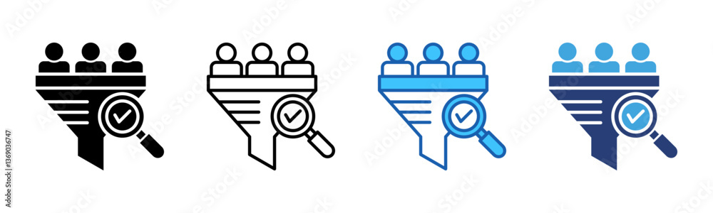 Aufkleber Screening icon sheet multiple style collection