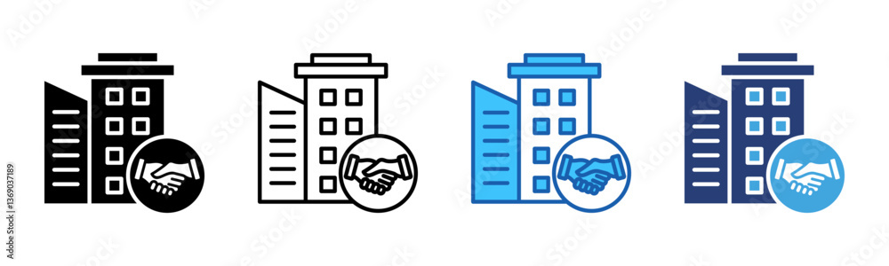 Poster deal icon sheet multiple style collection