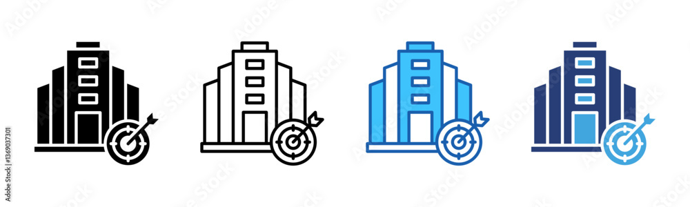 Poster Target icon sheet multiple style collection