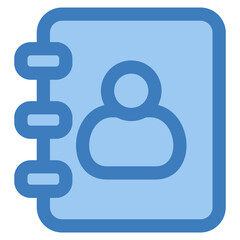 Address Book Icon Element For Design