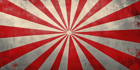 A vibrant sunburst design evokes feelings of energy and optimism with a vintage, textured aesthetic.