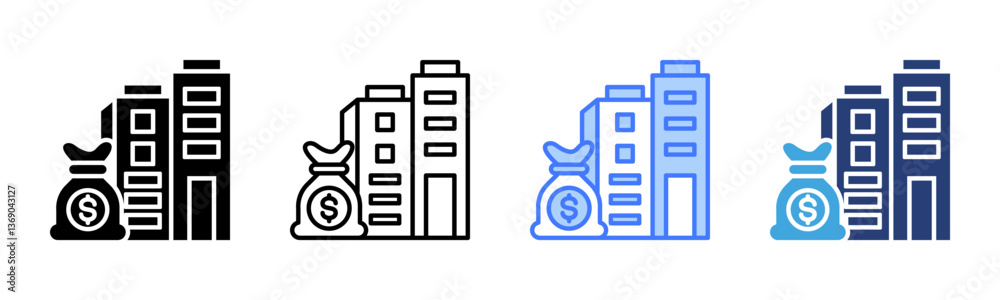 Poster Asset icon sheet multiple style collection
