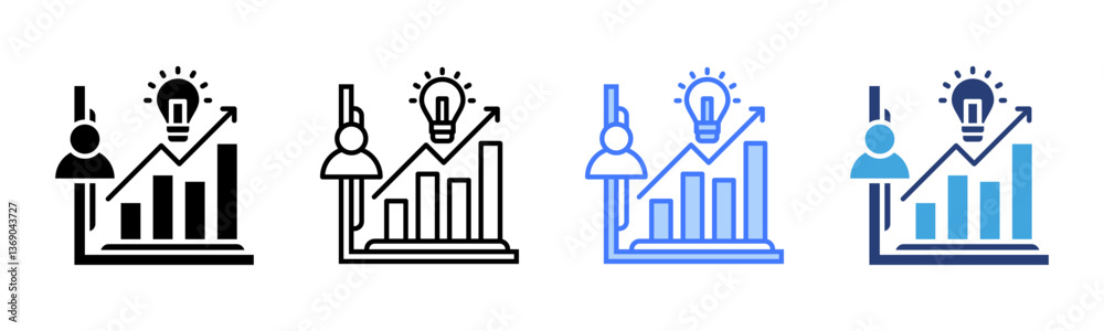 Poster Self Development icon sheet multiple style collection