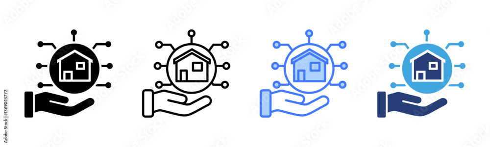 Poster property icon sheet multiple style collection