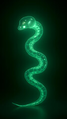 Fototapeta premium A ghostly rootkit hides in an OS kernel, its faint glow the only sign of corruption.