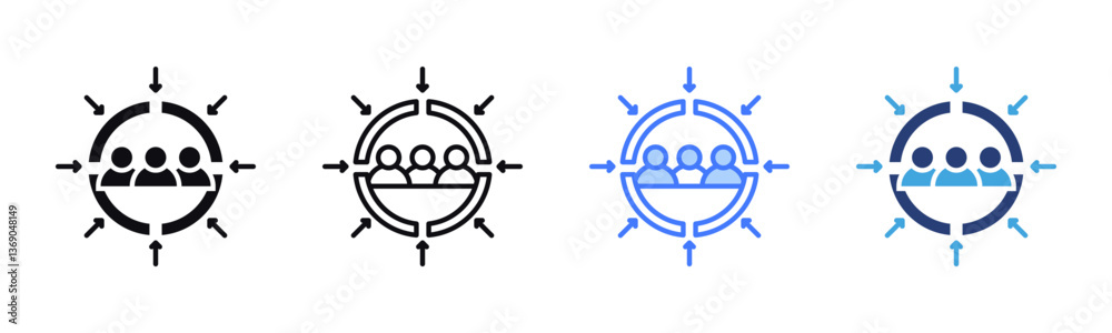 Poster Customer icon sheet multiple style collection