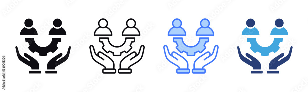 Poster respect icon sheet multiple style collection