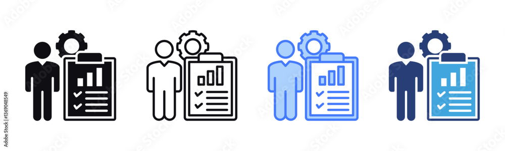 Poster Accountability icon sheet multiple style collection
