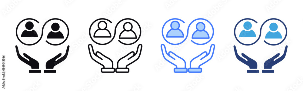 Poster Inclusive icon sheet multiple style collection