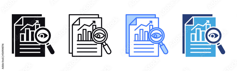 Poster Transparency icon sheet multiple style collection