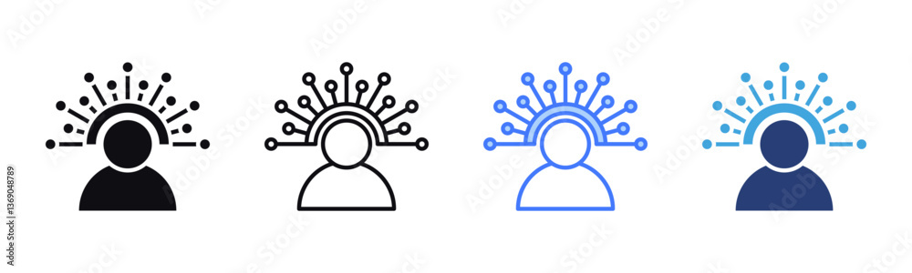Poster Responsiveness icon sheet multiple style collection