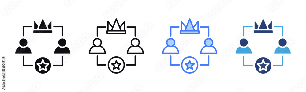 Aufkleber vip icon sheet multiple style collection