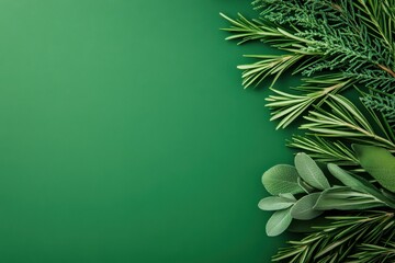 Herb Garden green rebranding concept showcasing logo mockups, business cards, and eco packaging elements