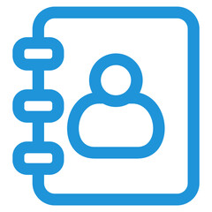 Address Book Icon Element For Design