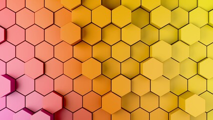 abstract background with hexagons